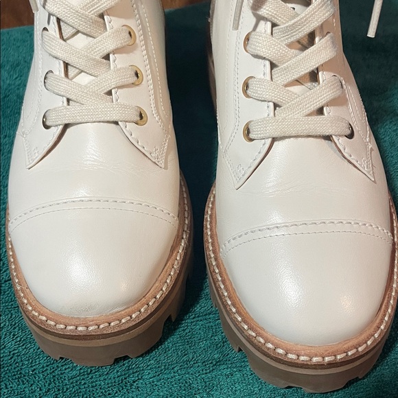 Kate Spade Merritt Lug leather Combat Boots NWOT - Picture 4 of 14